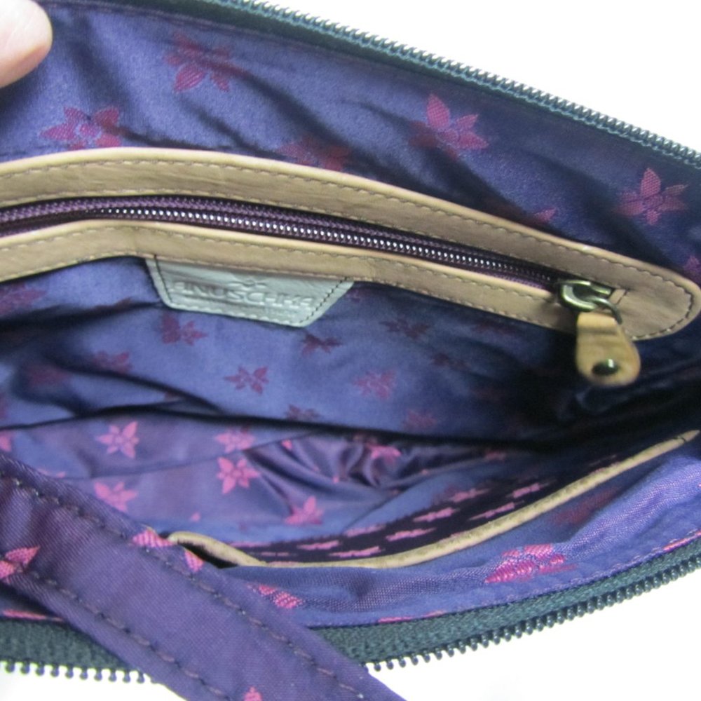 Anuschka Hand Painted Leather  Crossbody Bag Purse - Picture 8 of 15